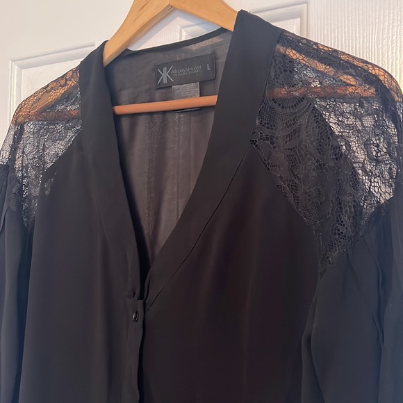 Kardashian Kollection Chiffon Blouse - Picture 2 of 3